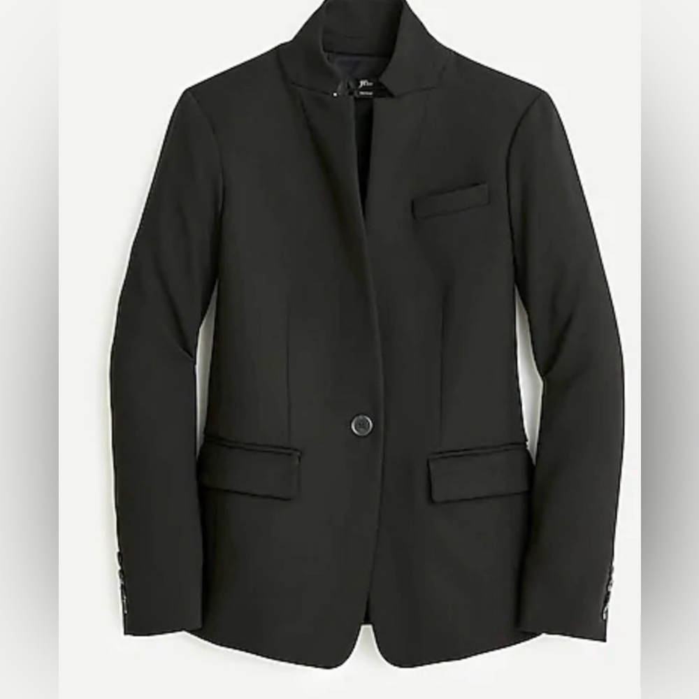 J. Crew 8 Tall Regent Blazer in four season stretch Black